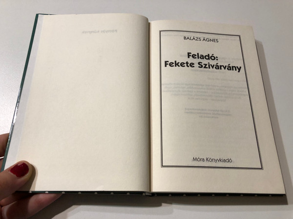 Feladó: Fekete Szivárvány (From: Black Rainbow) – Balázs Ágnes (9789631187250)