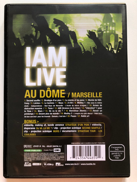 IAM Stratégie Tour 2004 - Live Au Dôme Marseille  DVD Video (724354448591)
