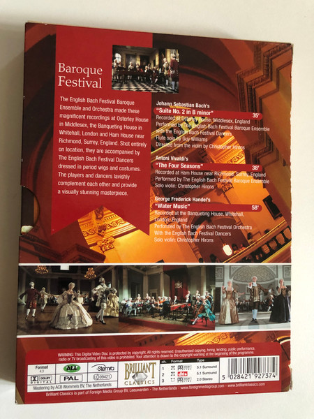 Baroque Festival – A Masterpiece of Baroque Music | 3 DVD Set (5028421927374)