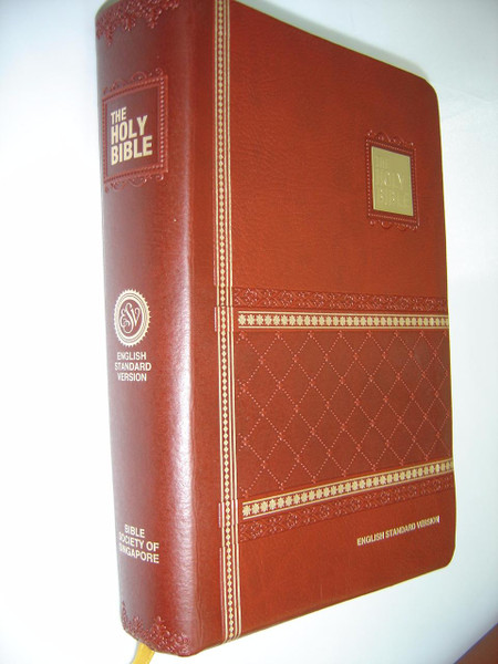 English Standard Version (ESV) Bible with Concordance, Burgundy Embossed Leather with Golden Edges