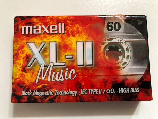 Maxell XL-II Music 60 – High Bias Audio Cassette Tape with Black Magnetite Technology (4902580425951)