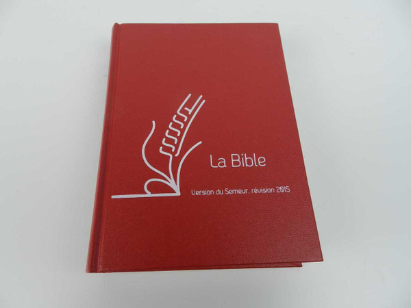 French Red Cloth-Bound Hardcover Bible, La Bible du Semeur (BDS) 2015 Revised Edition Excelsis 