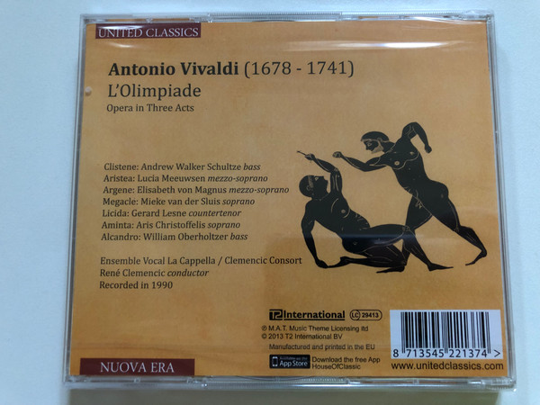 Vivaldi – L’Olimpiade | René Clemencic | Clemencic Consort | United Classics (2CD) (8713545221374)