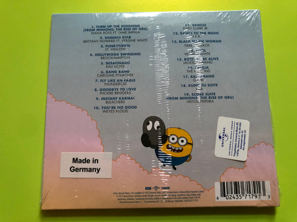 Minions: The Rise of Gru – Original Motion Picture Soundtrack CD (602435717913)