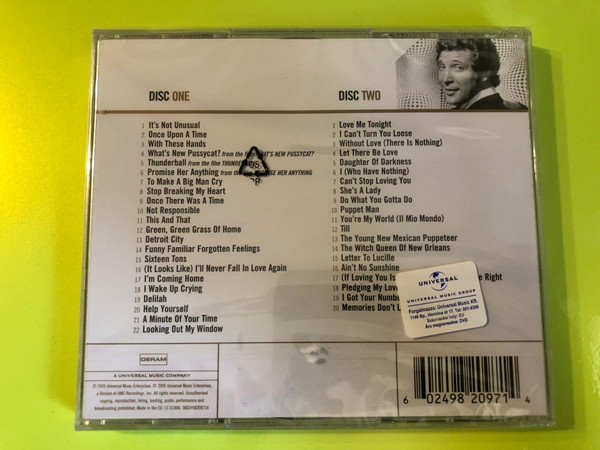 Tom Jones Gold: The Ultimate 2-CD Collection of His Greatest Hits (602498209714)