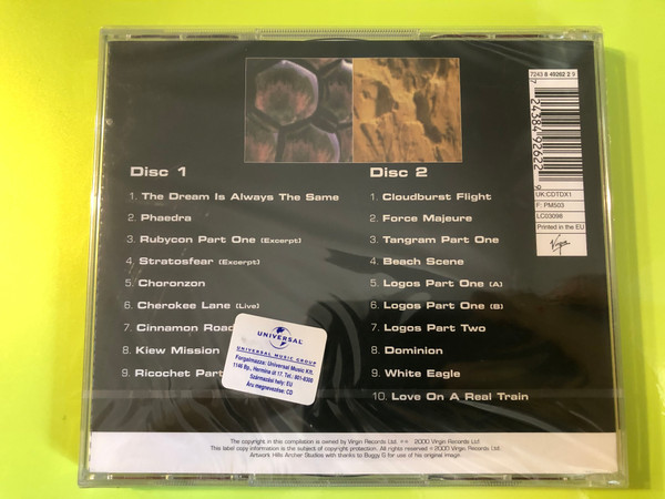 Tangerine Dream: Dream Sequence | 2CD Remastered Compilation (724384926229)