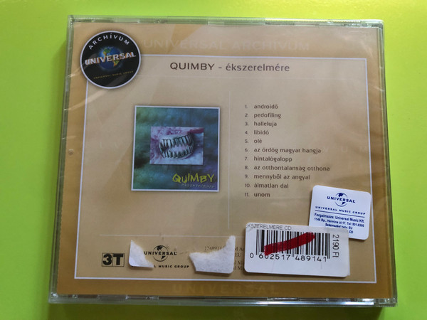 Quimby – Ékszerelmére (Universal Archívum CD) (0602517489141)
