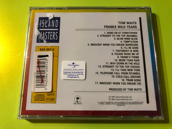 Tom Waits - Franks Wild Years: An Operachi Romantico in Two Acts (0042284235723)