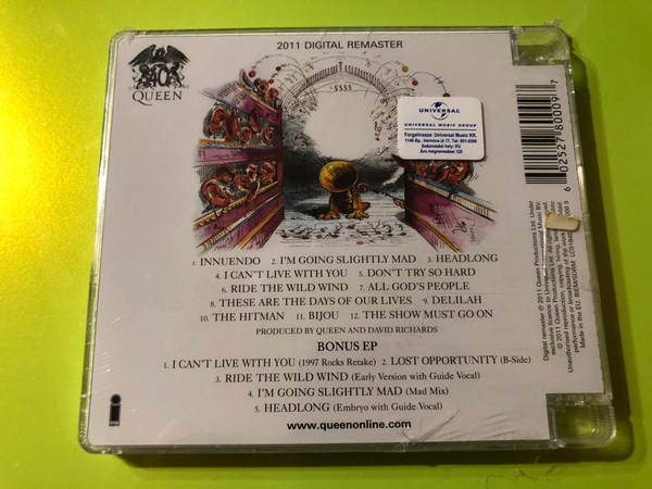 Queen – Innuendo (2011 Digital Remaster, CD) (02527800097)