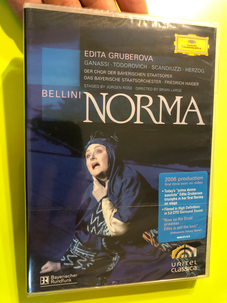 Bellini – Norma (2006) | Edita Gruberova, Sonia Ganassi, Zoran Todorovich, Roberto Scandiuzzi | 2-DVD Set (0044007342190)