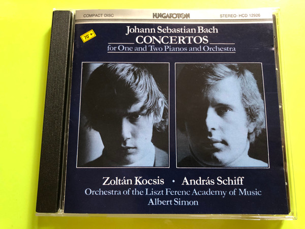 A Hungarian Bach Masterclass: Piano Concertos with Zoltán Kocsis and András Schiff CD (HCD 12926)