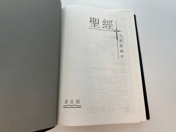 Chinese Analytical Layout Bible: Popular Edition - Structured Study Scripture by Dr. Patrick Y. Tang / Lethercover (9789628840311)