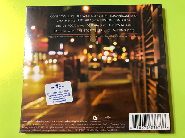 Patricia Barber: Smash – Sophisticated Original Jazz Compositions CD (888072336766.)