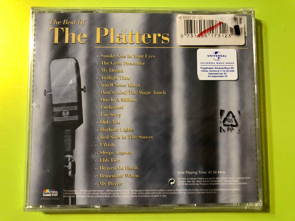 The Platters: The Best Of (18 Classic Tracks) CD (0731455173123)