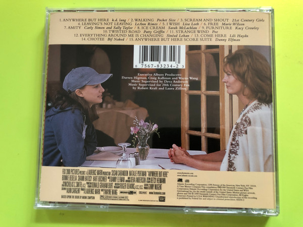 Anywhere But Here – Music from the Motion Picture (Atlantic Records, 1999) CD (075678323423.)