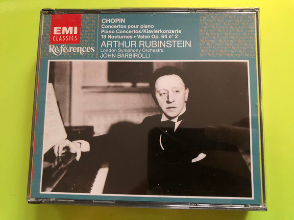 Frédéric Chopin: Piano Concertos & 19 Nocturnes – Arthur Rubinstein / John Barbirolli (2CD, EMI Classics References) (077776449128)
