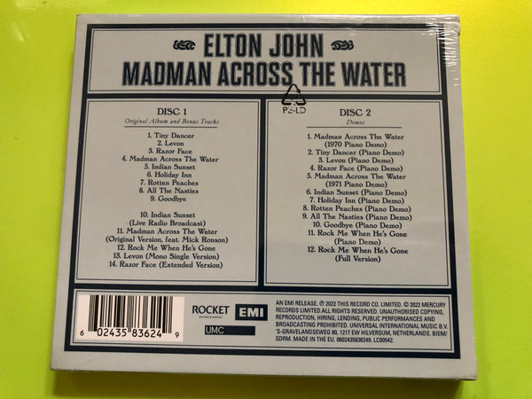 Elton John – Madman Across the Water (50th Anniversary Edition, 2 CD Set) (0602435836249)