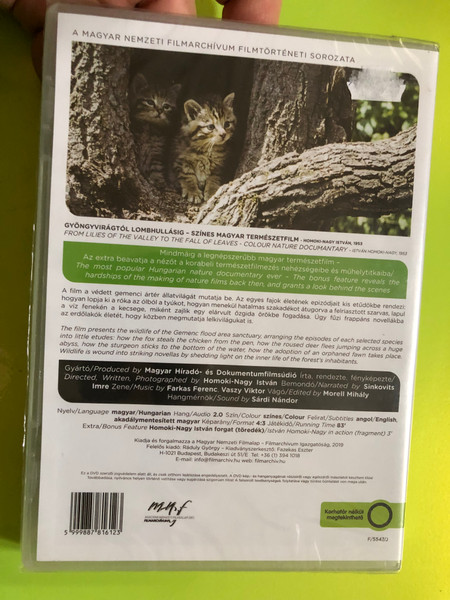 Gyöngyvirágtól lombhullásig – Homoki-Nagy István’s Timeless Nature Symphony DVD (5999887816123)