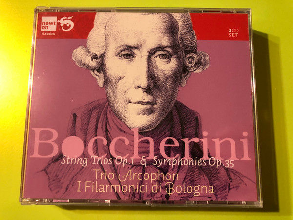 Boccherini: String Trios Op.1 & Symphonies Op.35 – Trio Arcophon / I Filarmonici di Bologna (Newton Classics 3CD Set) (8718247711024)