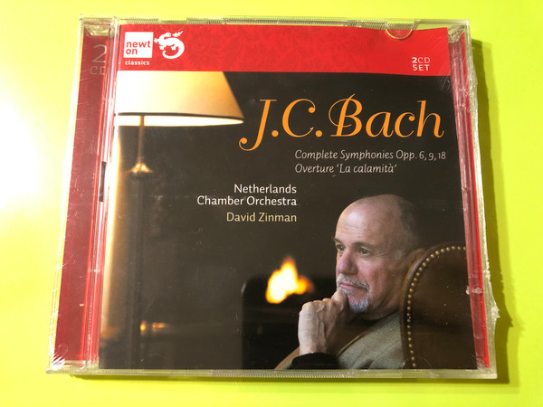 J.C. Bach – Complete Symphonies Opp.6, 9, 18 & Overture “La Calamita” (David Zinman / Newton Classics 2CD Set) (8718247710652)