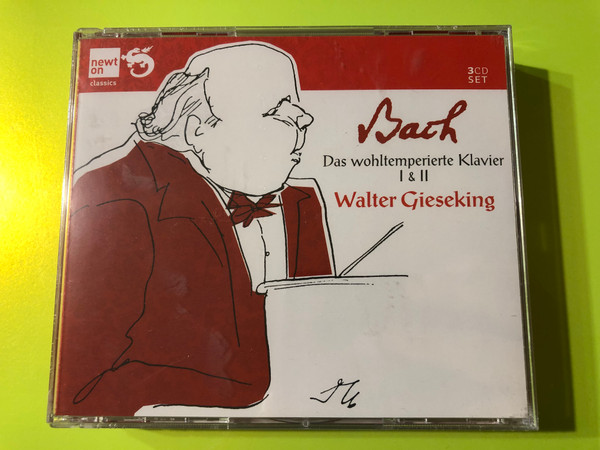 J.S. Bach: The Well-Tempered Clavier, Books I & II – Walter Gieseking (Newton Classics 8802014, 3CD Set) (8718247710140)