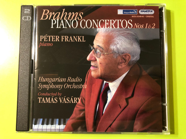 Johannes Brahms: Piano Concertos Nos. 1 & 2 — Péter Frankl / Tamás Vásáry (2 CD Set) (5991813214027)