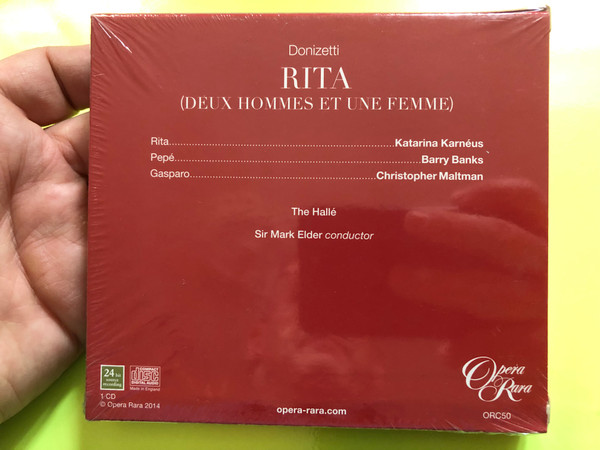 A Witty Battle of the Sexes: Donizetti’s Rita (Deux hommes et une femme) – Opera Rara CD (792938005027)