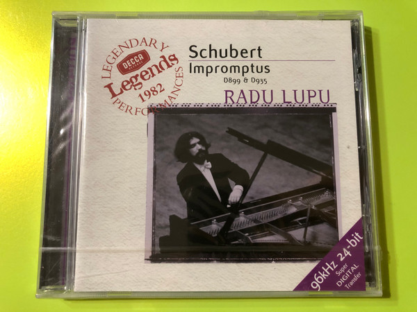 Radu Lupu: Schubert Impromptus D899 & D935 – Decca Legends Edition CD (028946097526)