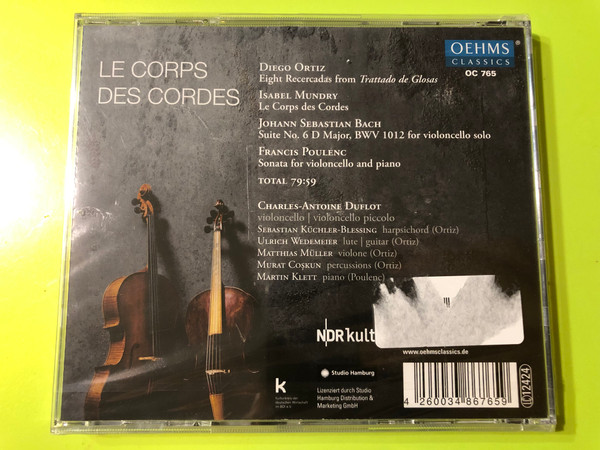 Le Corps des Cordes: A Cello Journey with Charles-Antoine Duflot CD (4260034867659)