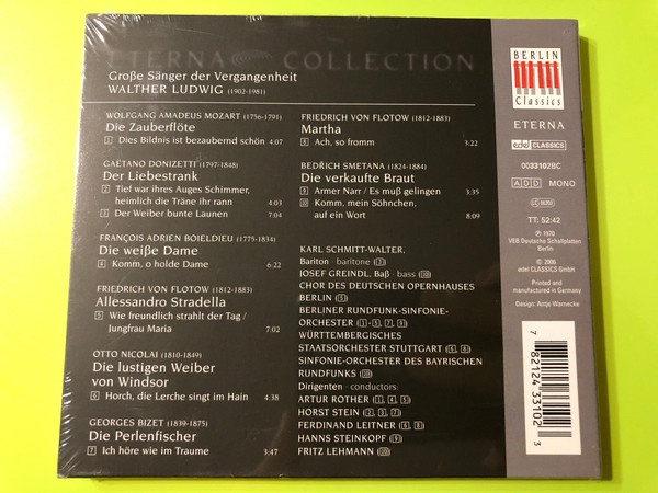 Walther Ludwig: The Golden Voice of the Eterna Collection CD (782124331023)