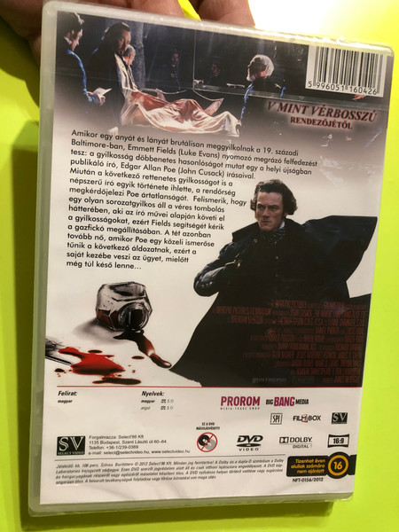A Holló: Edgar Allan Poe Utolsó Napjai – The Raven Thriller DVD (5996051160426)