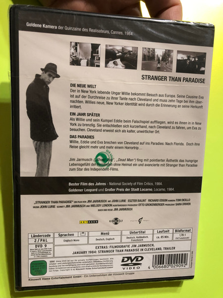 Stranger Than Paradise – Jim Jarmusch’s Independent Cult Classic (Arthaus Edition) DVD (4006680029092)
