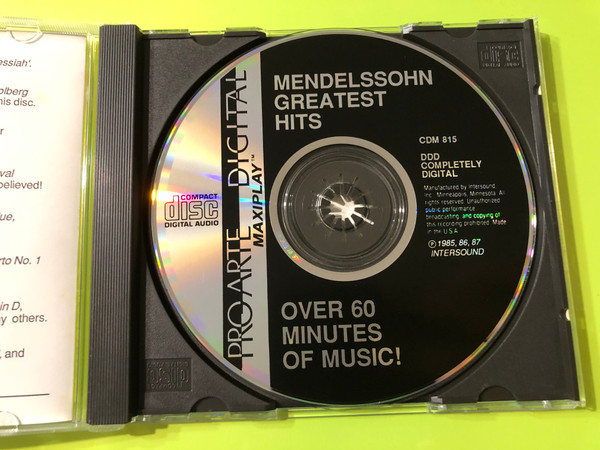 Mendelssohn: Greatest Hits - 66 Minutes of Classical Mastery CD (015095081520)