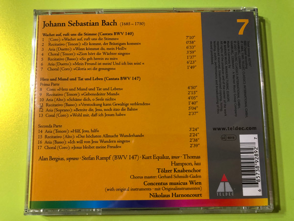 J.S. Bach: Cantatas BWV 140 & 147 – Basic Edition CD (685738928927)