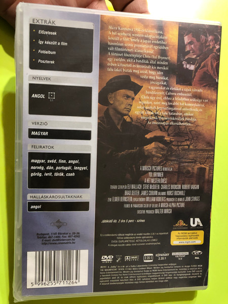 A hét mesterlövész: The Seven Magnificent Classic Western DVD (5996255711264.)