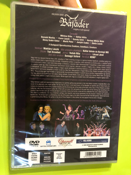 A Bajadér: A Magical Cult-Operetta by Emmerich Kálmán DVD (5999884528029)  Rendező
Kerényi Miklós Gábor
Író
Julius Brammer
Alfred Grünwald
Zeneszerző
Kálmán Imre