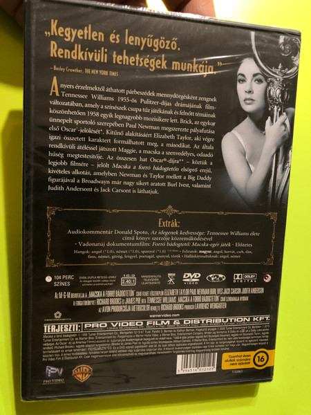 Cat on a Hot Tin Roof (Macska a forró bádogtetőn) DVD - A Pulitzer Prize-Winning Masterpiece (5996514012125)