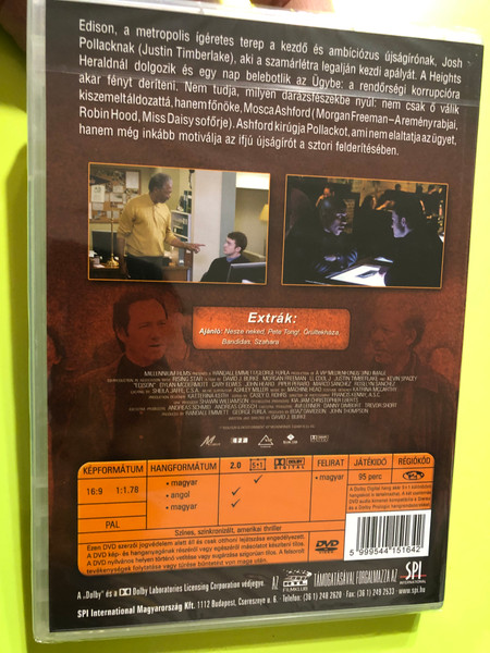 Uncovering the Shadows: Edison (Edison Force) - Star-Studded Crime Thriller DVD (5999544151642)