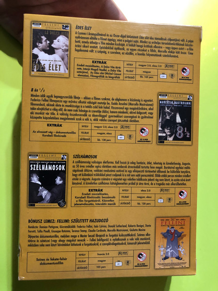 Master of Dreams: Fellini Gyűjtemény (Fellini Collection) – 4-DVD Exclusive Edition DVD (5999546333459)
