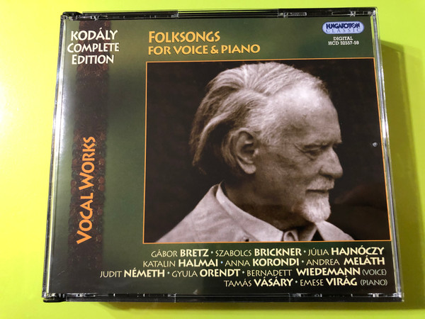 Zoltán Kodály: Folksongs for Voice & Piano (Complete Edition) – 3-CD Set (5991813255723)