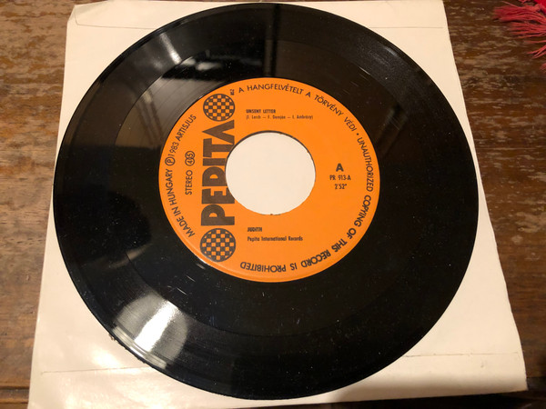 Rare Retro Pop: Szűcs Judith – Unsent Letter / I'm Shi-Shi-Shivering (Pepita 45 RPM Single) Vinyl (SzűcsJudith)