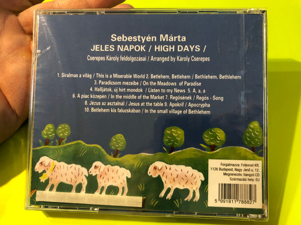 Jeles Napok / High Days - Hungarian Christmas Folk Songs CD (5991811788827.)