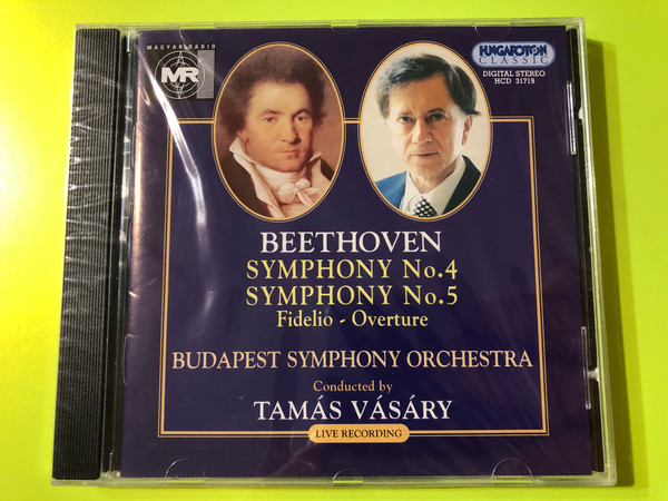 Beethoven: Symphonies Nos. 4 & 5 - Tamás Vásáry & Budapest Symphony Orchestra (5991813171924..)