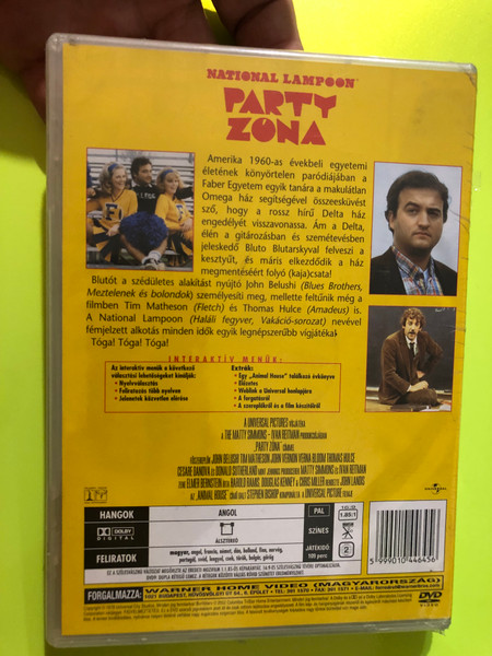 National Lampoon's Party Zóna (Animal House) - Starring John Belushi - Universal DVD (5999010446456)