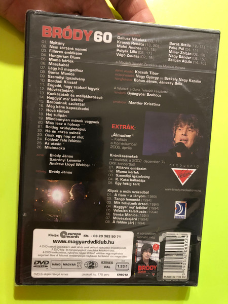 János Bródy - Concert Collection - MalibuRecords & Europa Records 2 DVD Set (511990502068224)