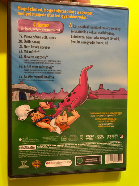 Fredi és Béni: A két kőkorszaki szaki (The Flintstones) Hanna-Barbera DVD (5999048908001.)