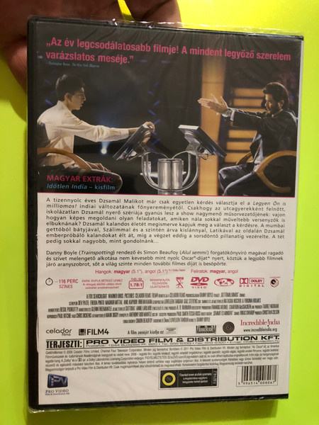 Slumdog Millionaire (Gettómilliomos) Pro Video 8-Oscar Winner DVD - Danny Boyle (5996514008067.)