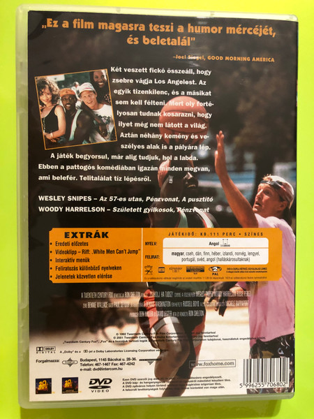White Men Can't Jump (Zsákolj, ha tudsz!) 20th Century Fox DVD (5996255706802)