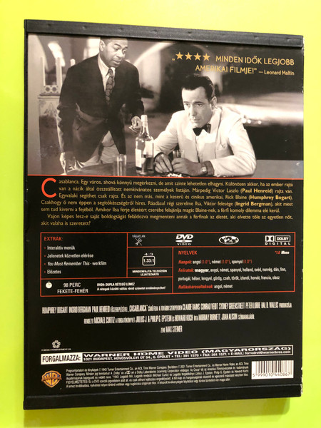 Casablanca Warner Home Video Collector's DVD (5999010440867)