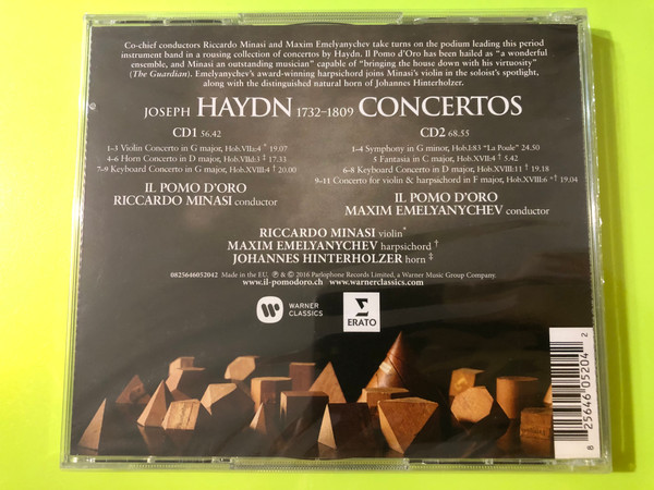 Il Pomo d'Oro - Joseph Haydn: Concertos Erato 2-CD Set (825646052042)
